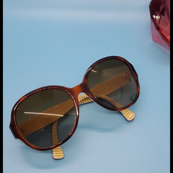 RALPH RALPH LAUREN brown tinted sunglasses with case tortoiseshell ladies retro - Picture 5 of 8